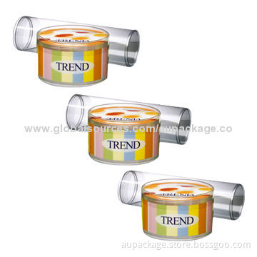 Plastic Tube Boxes with Luxury Offset Printing, Customized Sizes/Logos Accepted